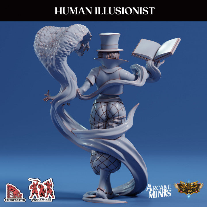 Human Illusionist Spellcaster Magic | Medium | Sordane Publishing | D&D DnD Pathfinder Miniature