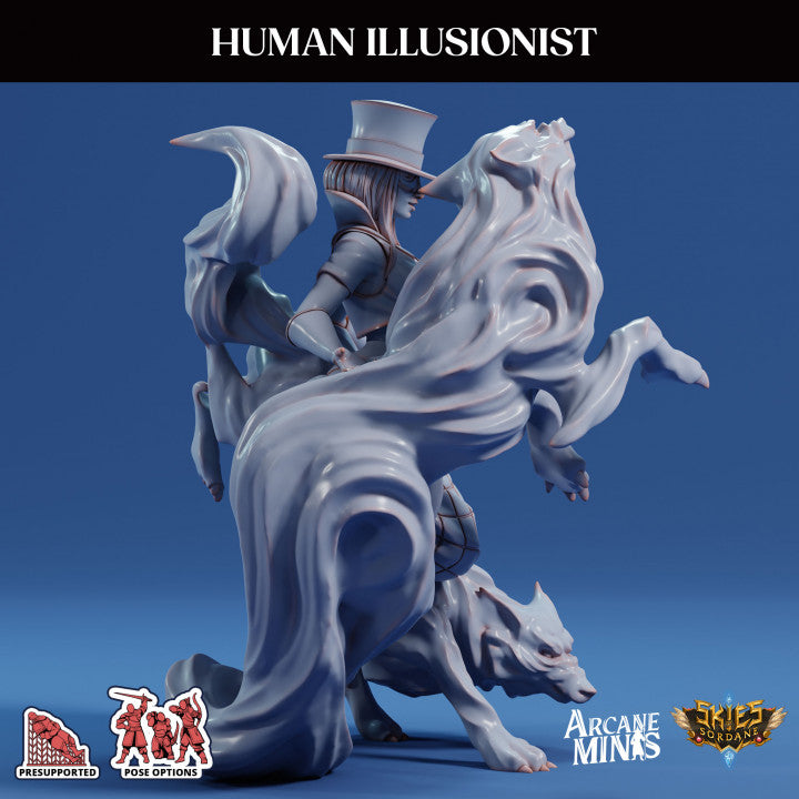 Human Illusionist Spellcaster Magic | Medium | Sordane Publishing | D&D DnD Pathfinder Miniature