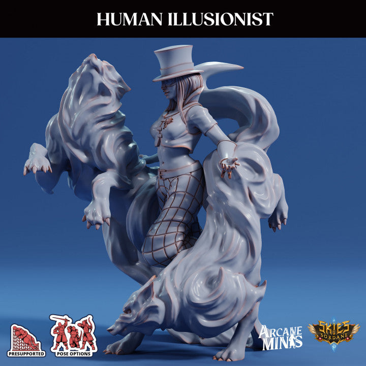 Human Illusionist Spellcaster Magic | Medium | Sordane Publishing | D&D DnD Pathfinder Miniature