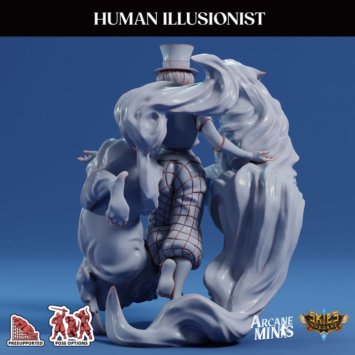 Human Illusionist Spellcaster Magic | Medium | Sordane Publishing | D&D DnD Pathfinder Miniature