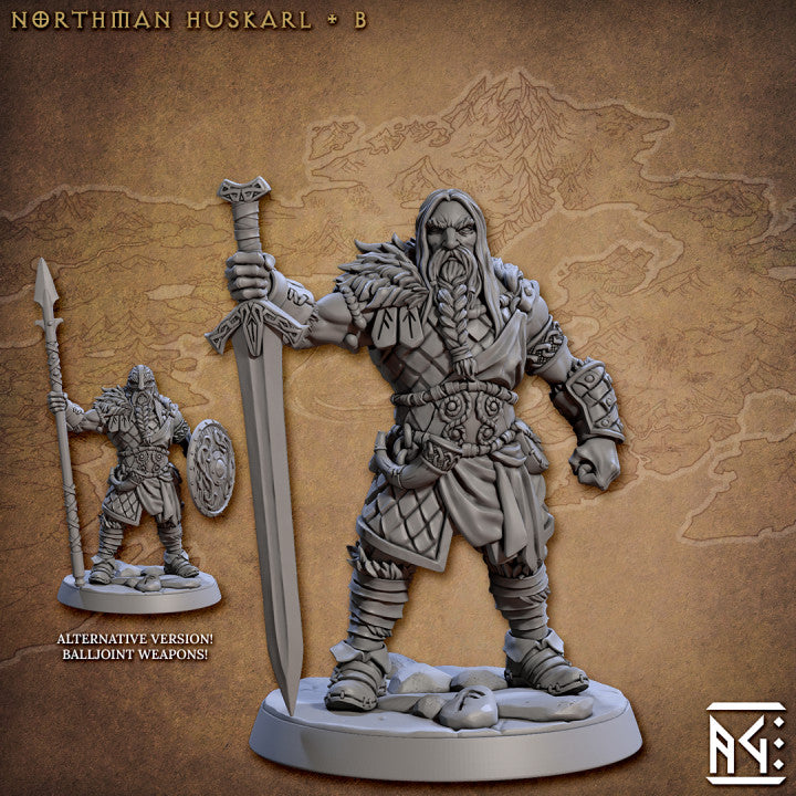 Northmen Barbarian Warrior Miniature | Medium | Artisan Guild | D&D DnD Pathfinder Miniature