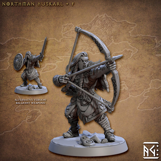 Northmen Huskarl Fighter Archer | Medium | Artisan Guild | D&D DnD Pathfinder Miniature