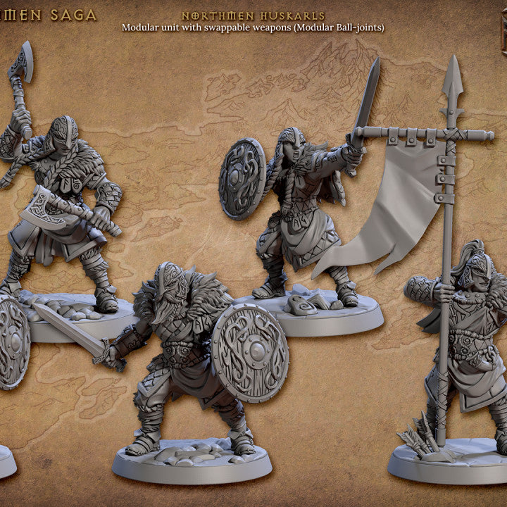 Northmen Warrior Fighter Miniature | Medium | Artisan Guild | D&D DnD Pathfinder Miniature