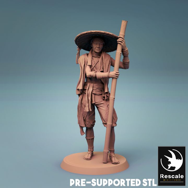 Igorot Elder Wizard Figurine Staff Medium | Rescale Miniatures | D&D DnD Pathfinder Miniature