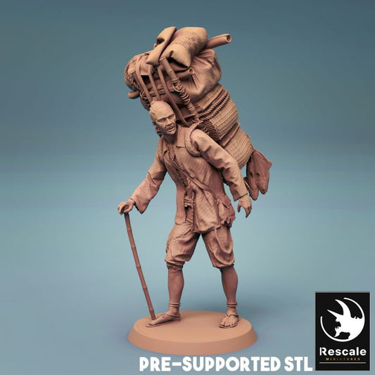 Igorot Merchant Trader Miniature | Medium | Rescale Miniatures | D&D DnD Pathfinder Miniature