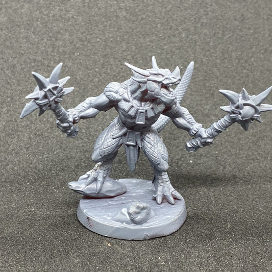 Lézard Gueule-d'Or - Guerrier (socle 25 mm)