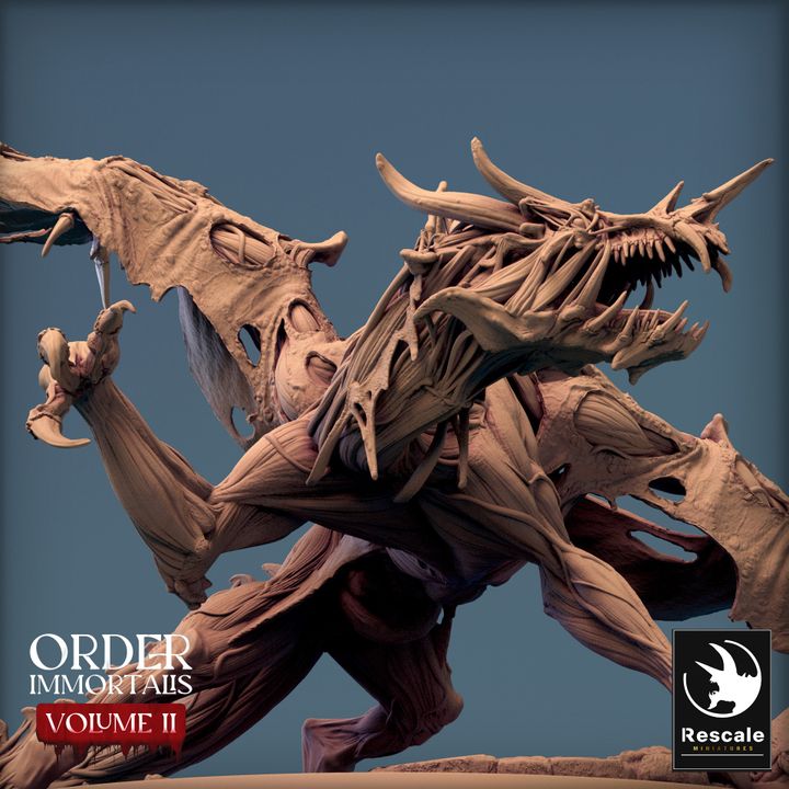 Dragón Inmortalis - Ataque (Base de 100 mm)