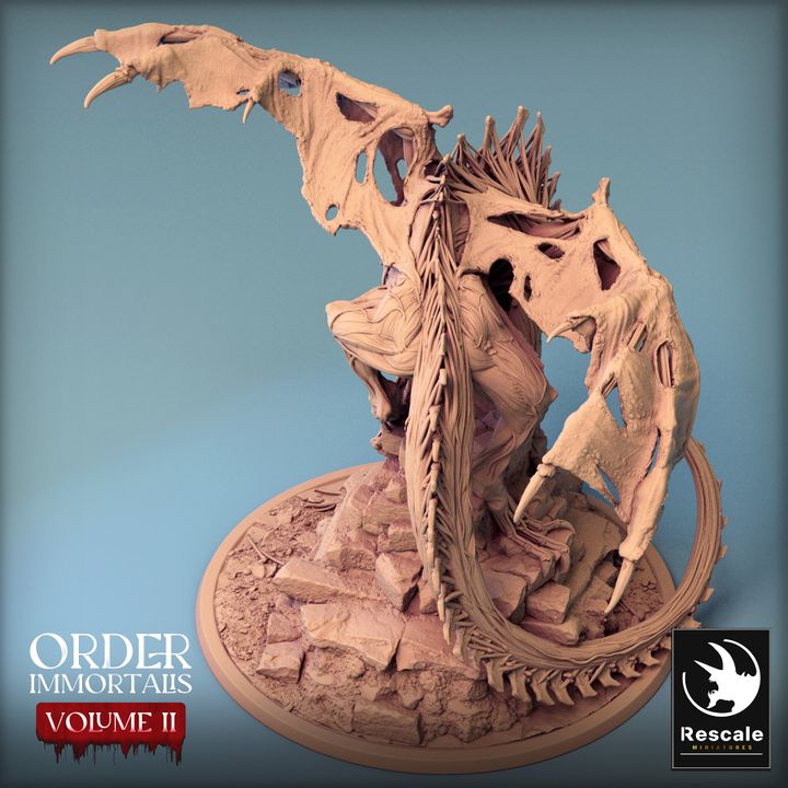 Immortalis Dragon Guard - Poised (100mm Base)