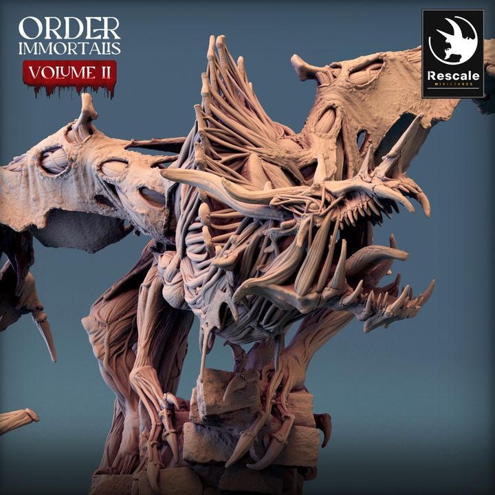 Immortalis Dragon Guard - Poised (100mm Base)