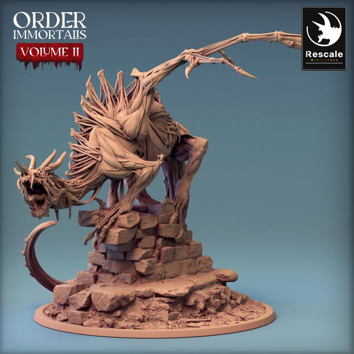 Immortalis Dragon Guard - Poised (100mm Base)