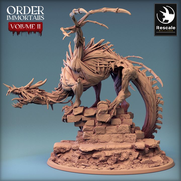 Immortalis Dragon Guard - Poised (100mm Base)