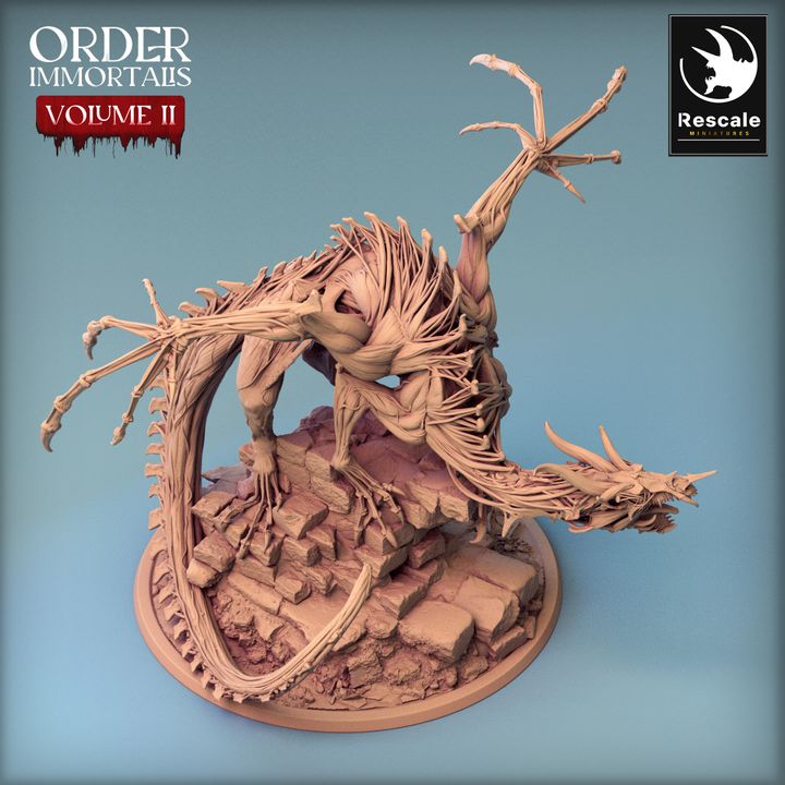 Immortalis Dragon Guard - Poised (100mm Base)