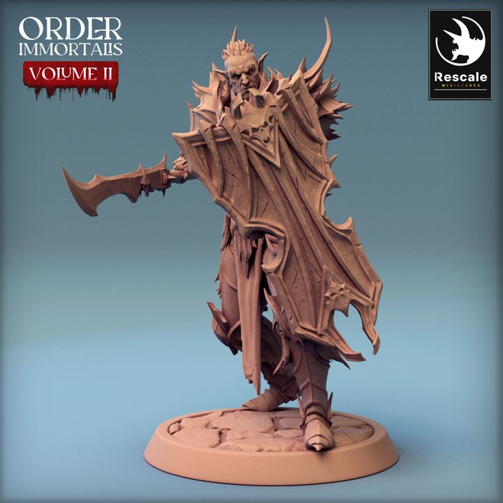 Collection Undead Warrior Knight Miniature | Medium | Rescale Miniatures | D&D DnD Pathfinder Miniature