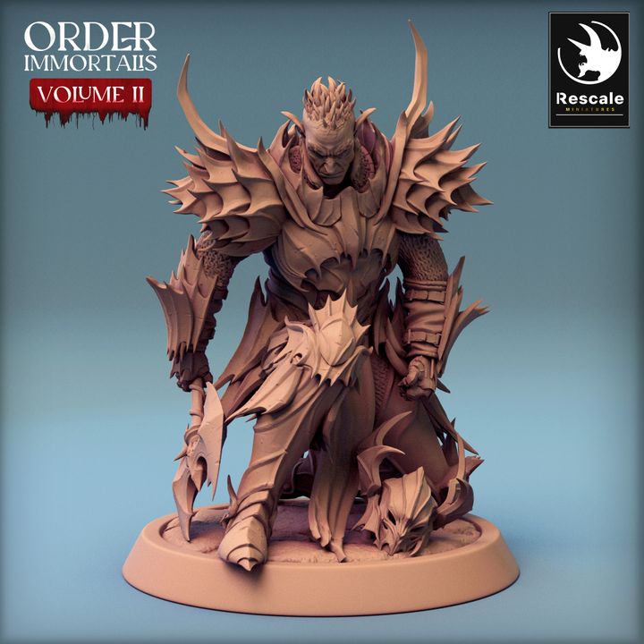 Collection Undead Warrior Knight Miniature | Medium | Rescale Miniatures | D&D DnD Pathfinder Miniature