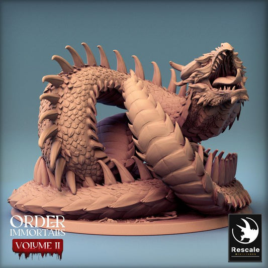 Collection Immortalis Snake Monstrosities Sorcerer Beasts | Huge | Rescale Miniatures | D&D DnD Pathfinder Miniature