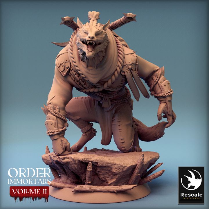 Collection Werewolf Beasts Monsters Collection | Medium | Rescale Miniatures | D&D DnD Pathfinder Miniature
