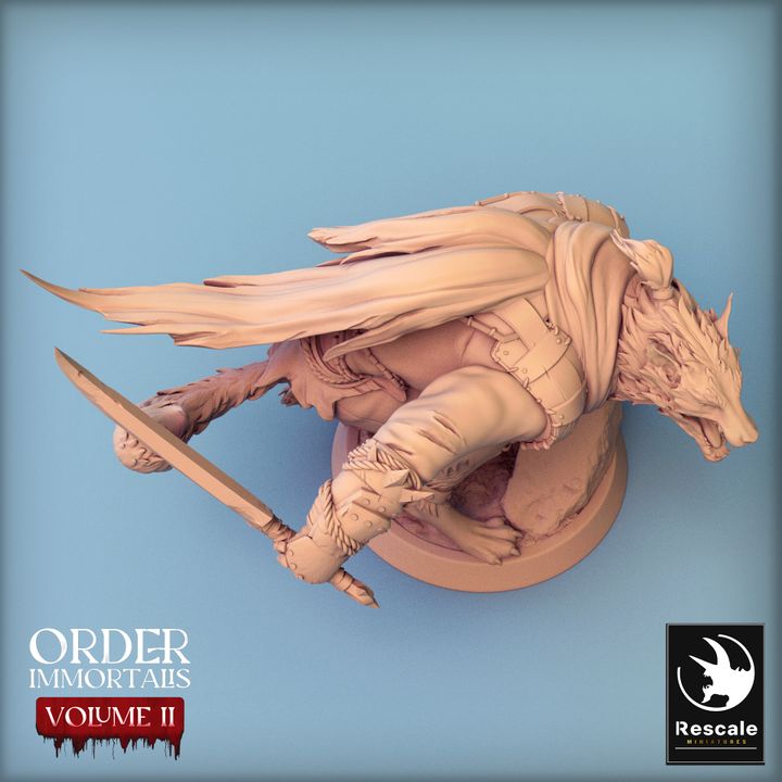 Collection Werewolf Beasts Monsters Collection | Medium | Rescale Miniatures | D&D DnD Pathfinder Miniature