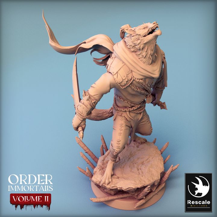 Collection Werewolf Beasts Monsters Collection | Medium | Rescale Miniatures | D&D DnD Pathfinder Miniature