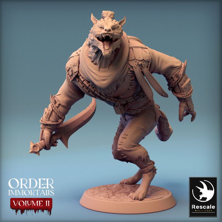 Collection Werewolf Beasts Monsters Collection | Medium | Rescale Miniatures | D&D DnD Pathfinder Miniature