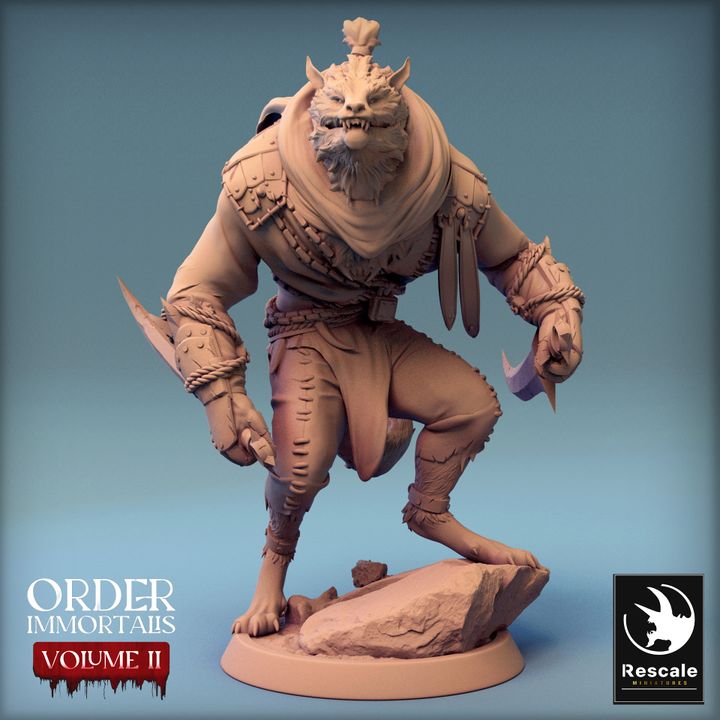 Collection Werewolf Beasts Monsters Collection | Medium | Rescale Miniatures | D&D DnD Pathfinder Miniature