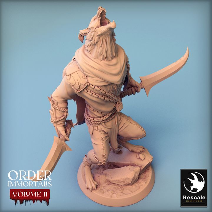 Collection Werewolf Beasts Monsters Collection | Medium | Rescale Miniatures | D&D DnD Pathfinder Miniature