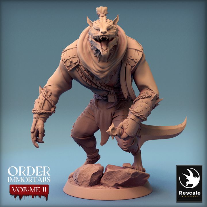 Collection Werewolf Beasts Monsters Collection | Medium | Rescale Miniatures | D&D DnD Pathfinder Miniature
