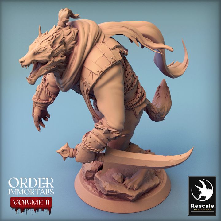 Collection Werewolf Beasts Monsters Collection | Medium | Rescale Miniatures | D&D DnD Pathfinder Miniature