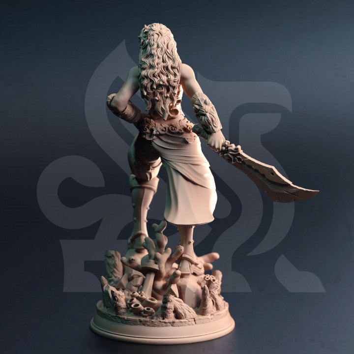 Triton Fighter Maritime Warrior | Medium | DM Stash | D&D DnD Pathfinder Miniature
