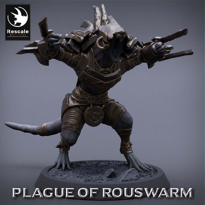 Collection Berserk Infantry Barbarian Fighter Humanoids | Medium | Rescale Miniatures | D&D DnD Pathfinder Miniature