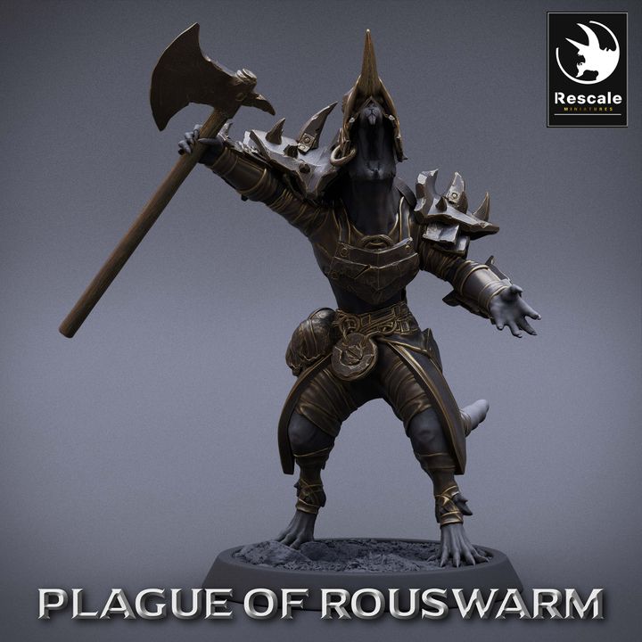 Collection Ratfolk Warrior Infantry Humanoid | Medium | Rescale Miniatures | D&D DnD Pathfinder Miniature