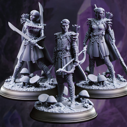 Drow Soldier - Guard (25mm Base)