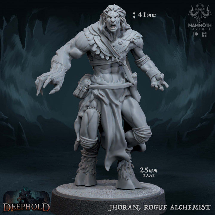 Rogue Alchemist Human Miniature | Medium | Mammoth Factory | D&D DnD Pathfinder Miniature
