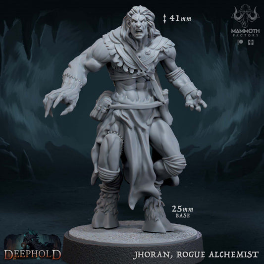Rogue Alchemist Human Miniature | Medium | Mammoth Factory | D&D DnD Pathfinder Miniature