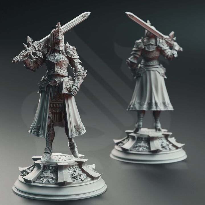 Inquisitor Knight Paladin Humanoid Sword | Medium | DM Stash | D&D DnD Pathfinder Miniature