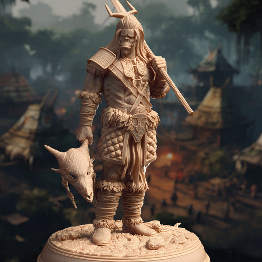 Orc Shaman Tribal Spellcaster Model | Medium | DM Stash | D&D DnD Pathfinder Miniature