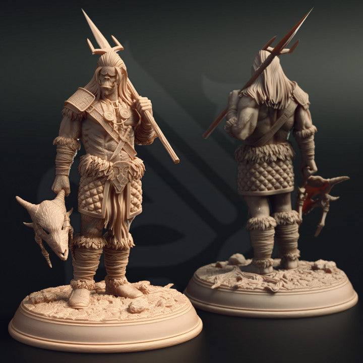 Orc Shaman Tribal Spellcaster Model | Medium | DM Stash | D&D DnD Pathfinder Miniature