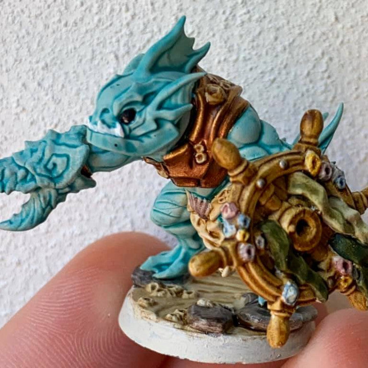 Jurakin Amphibious Warrior Rogue Fighter | Medium | Artisan Guild | D&D DnD Pathfinder Miniature