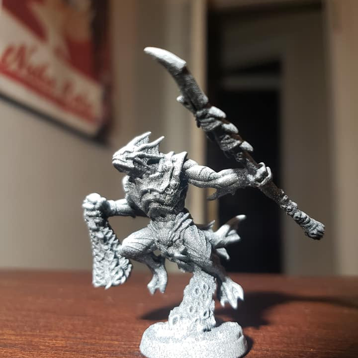 High-Tide Jurakin Warrior Miniature | Medium | Artisan Guild | D&D DnD Pathfinder Miniature