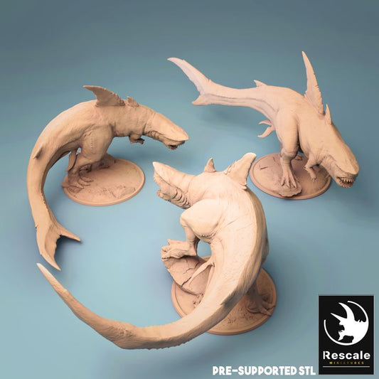 Gargantuan Sea Monster Dinosaur Predator | Gargantuan | Rescale Miniatures | D&D DnD Pathfinder Miniature