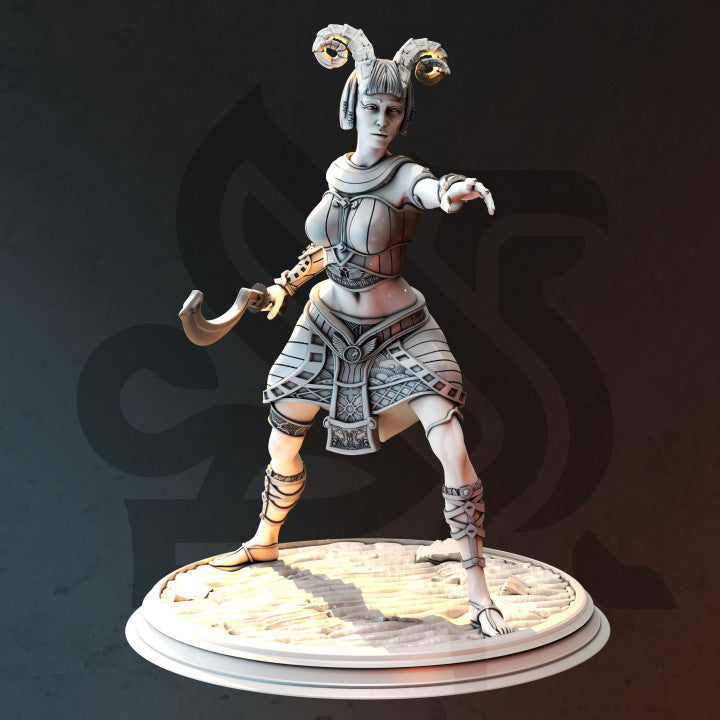Tiefling Warlock Guard Miniature | Medium | DM Stash | D&D DnD Pathfinder Miniature
