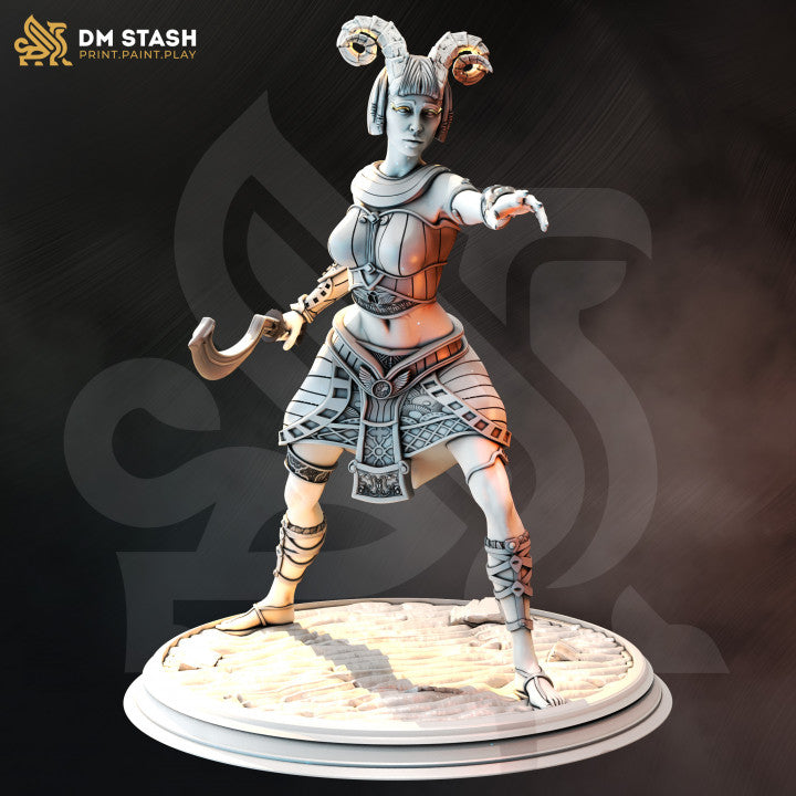 Tiefling Warlock Guard Miniature | Medium | DM Stash | D&D DnD Pathfinder Miniature