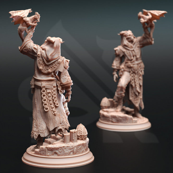 Dragon Cultist Sorcerer Miniature | Medium | DM Stash | D&D DnD Pathfinder Miniature