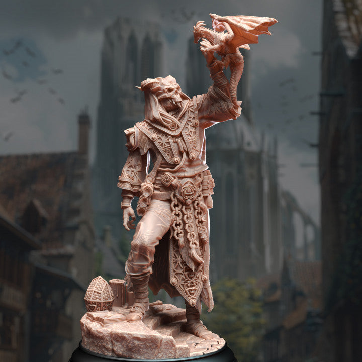 Dragon Cultist Sorcerer Miniature | Medium | DM Stash | D&D DnD Pathfinder Miniature