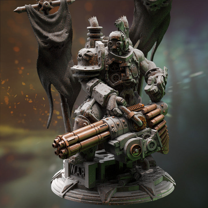 Steampunk Super Soldier Guard Miniature | Medium | DM Stash | D&D DnD Pathfinder Miniature