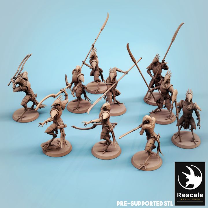 Kenku Soldier Guard Miniature | Medium | Rescale Miniatures | D&D DnD Pathfinder Miniature