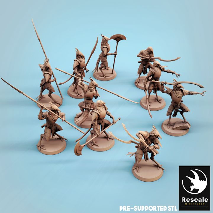 Kenku Soldier Guard Miniature | Medium | Rescale Miniatures | D&D DnD Pathfinder Miniature