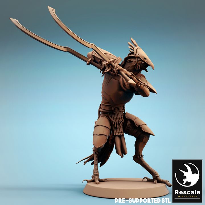 Kenku Soldier Guard Miniature | Medium | Rescale Miniatures | D&D DnD Pathfinder Miniature