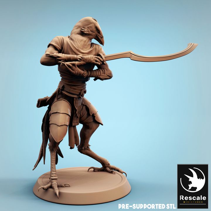 Kenku Soldier Guard Miniature | Medium | Rescale Miniatures | D&D DnD Pathfinder Miniature