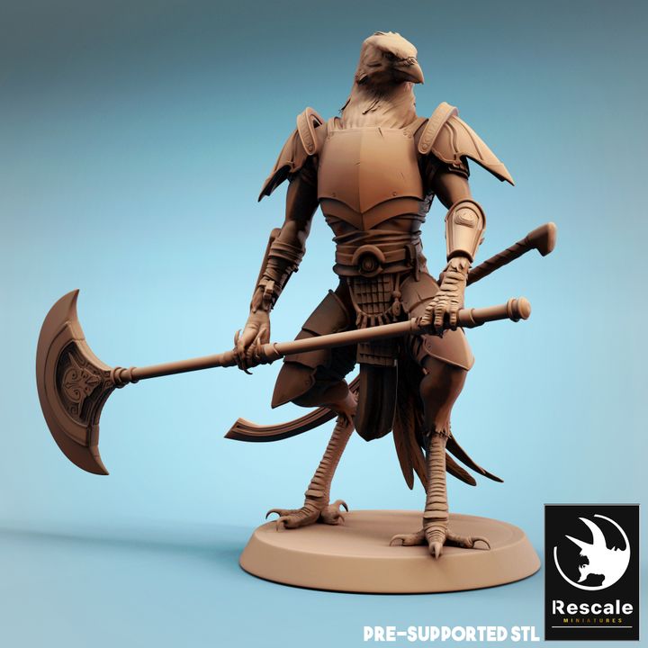 Kenku Soldier Guard Miniature | Medium | Rescale Miniatures | D&D DnD Pathfinder Miniature