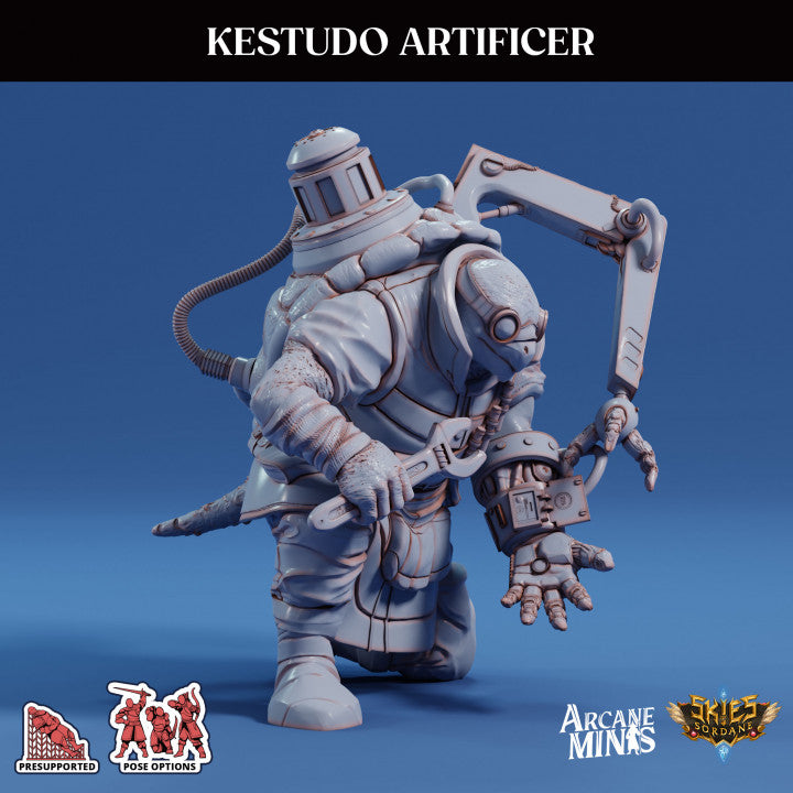 Kestudo Artificer Engineer Miniature | Medium | Sordane Publishing | D&D DnD Pathfinder Miniature